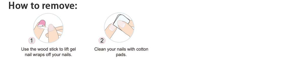 HUIZI nail wraps gel nail wraps use tips for how to remove the nail wraps