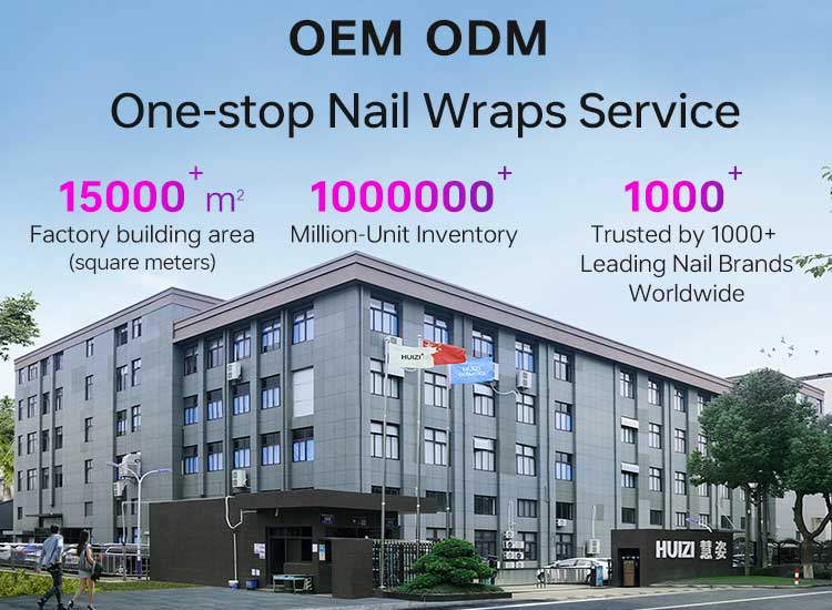 Bulk Nail Strips Supply & Custom Design Nail Wrap Manufacturer | HUIZI