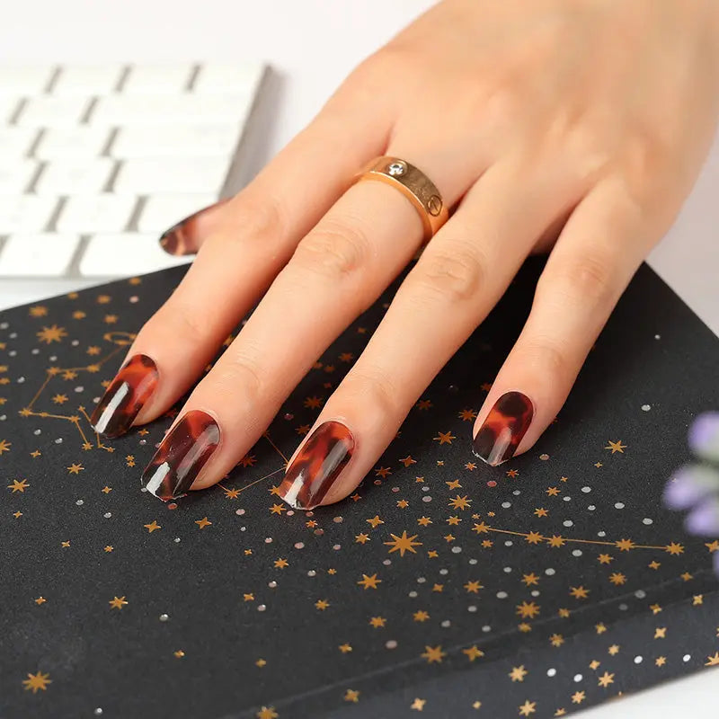Bulk Art Design Nails Red Halloween Nails Designs, Dark Red Nails HUIZI