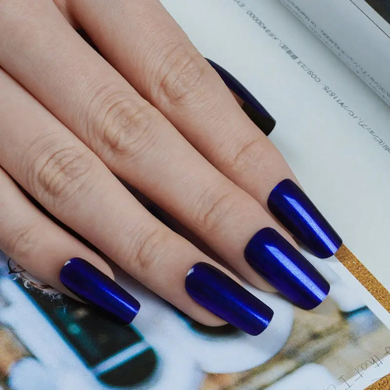 Bulk Nail Wraps Gel Nail Strips Aurora Nails, Aurora Klein Blue HUIZI
