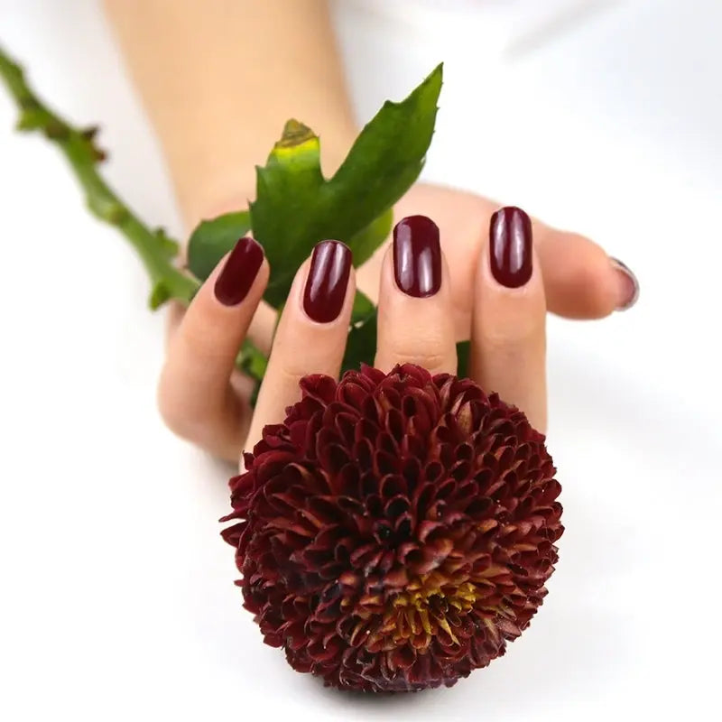 Bulk Nail Wraps Semi Cured Gel Nail Wraps Solid Color Nails, Solid, Charm Red HUIZI