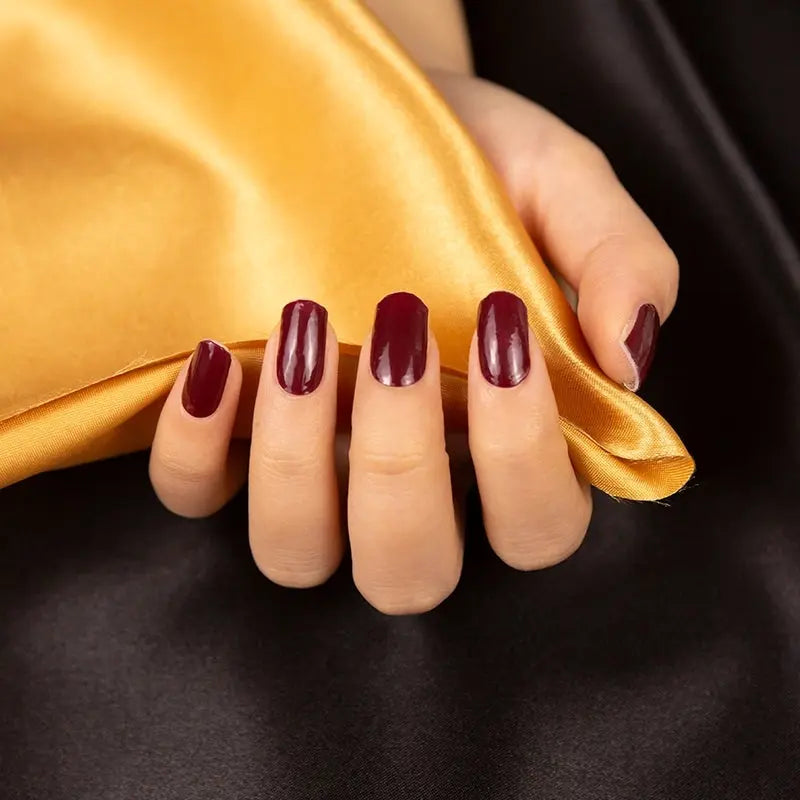 Bulk Nail Wraps Semi Cured Gel Nail Wraps Solid Color Nails, Solid, Charm Red HUIZI