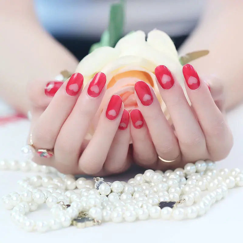 Nail Polish Wraps Wholesale & Custom Nail Designs, Love Red HUIZI