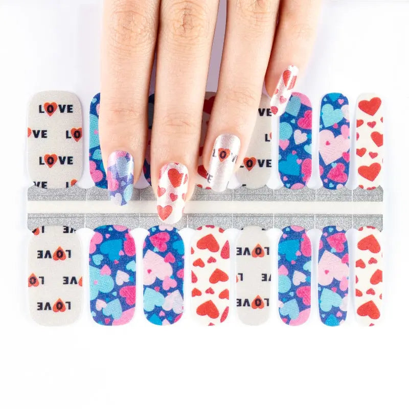 Nail Wrap Wholesale Valentines Nails Art, Heart Love HUIZI