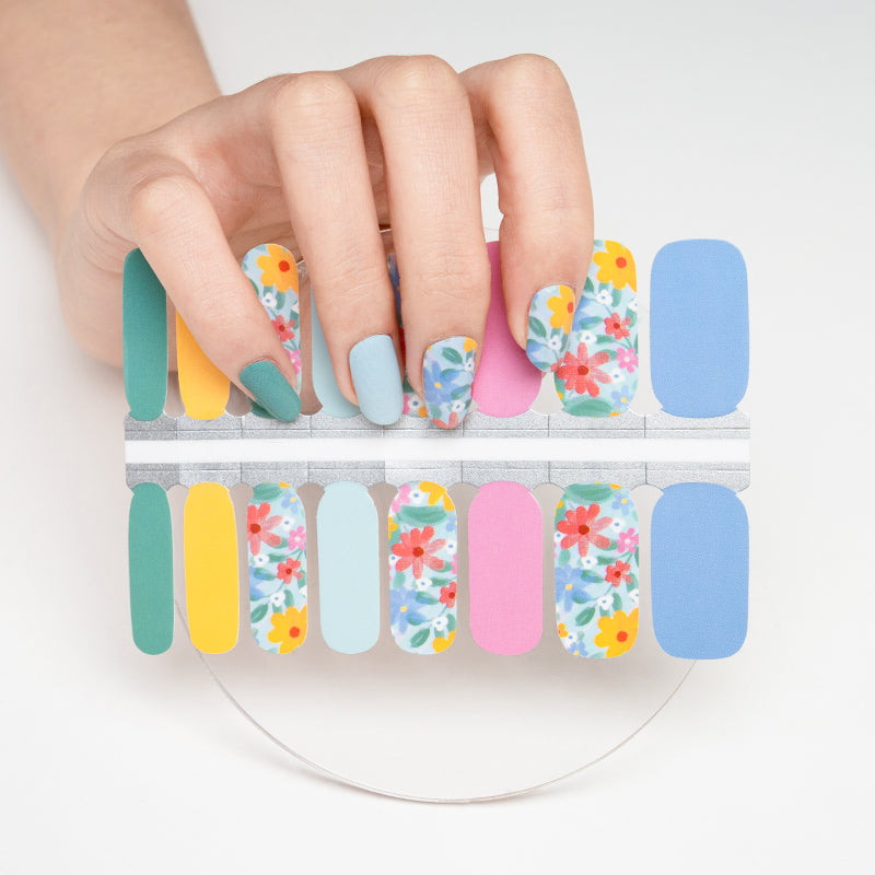 Wholesale Nail Wraps Nail Supply & Custom Nail Designs, Clear Little Flowers HUIZI