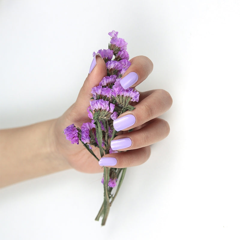 Wholesale Nail Wraps Uk Gel Nail Wraps Solid Color Nails, Solid, Bright Purple HUIZI