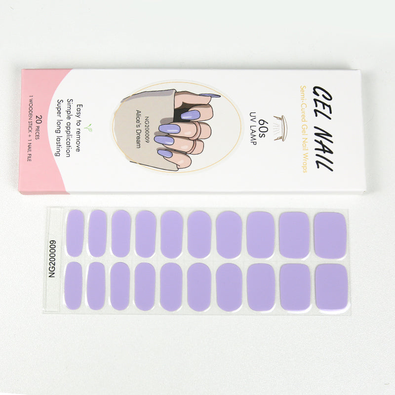 Wholesale Nail Wraps Uk Gel Nail Wraps Solid Color Nails, Solid, Bright Purple HUIZI